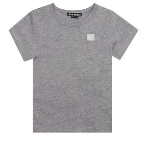 Acne Studios Kids Unisex Gray Mini Nash Logo Cotton T-shirt size 3-4yrs
